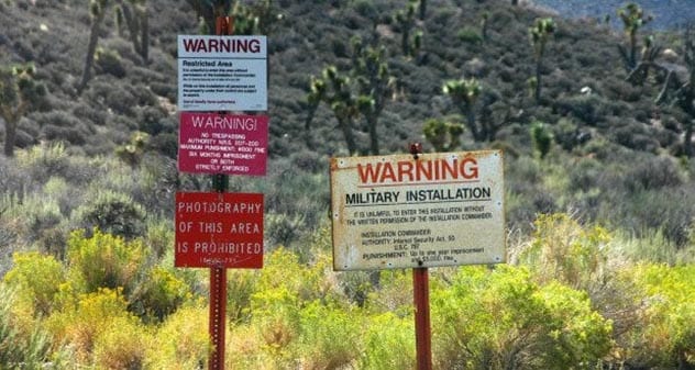 tiada pagar di sekeliling area 51