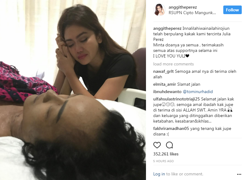 tiga tahun bertarung nyawa julia perez akhirnya meninggal dunia 2