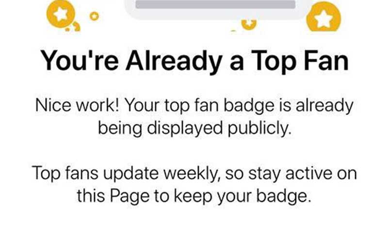 top fan facebook