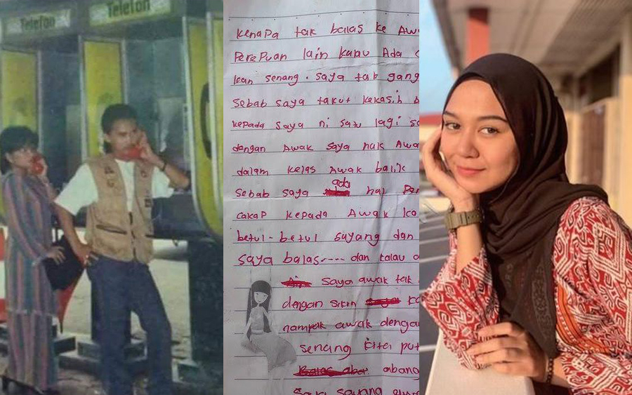 trend kenangan kapel zaman dulu telefon awam surat cinta