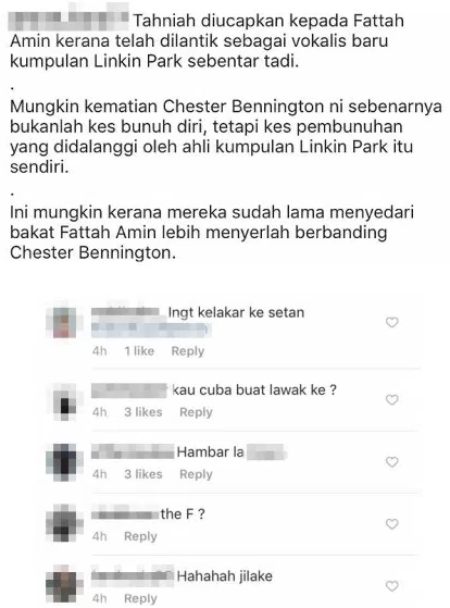 troll tentang fattah amin dan chester linkin park timbulkan kemarahan 3