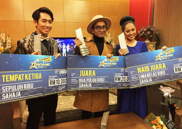 tuah hariz dinobatkan juara bintang rtm 2018 2