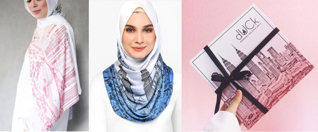 tudung duck scarves merdeka edition limited 579