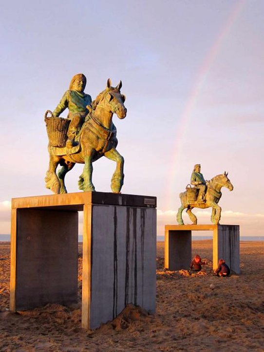 tugu nelayan berkuda oostduinkerke