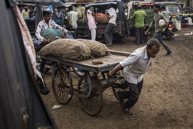 tukang tolak muatan berat india