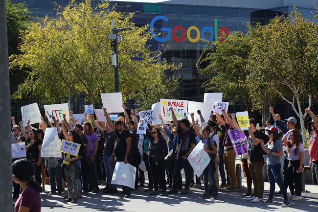 tunjuk perasaan pekerja google