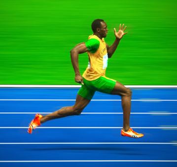 usain bolt stride