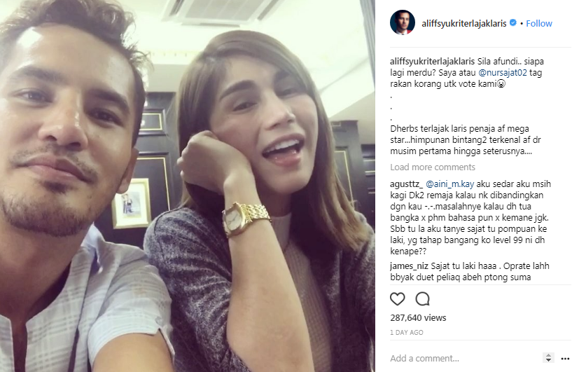 video duet aliff syukri dan nur sajat dapat tontonan tinggi 2