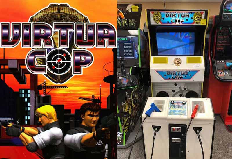 virtua cop permainan arked popular 90 an