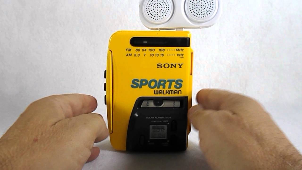 walkman sukan sony warna kuning klasik