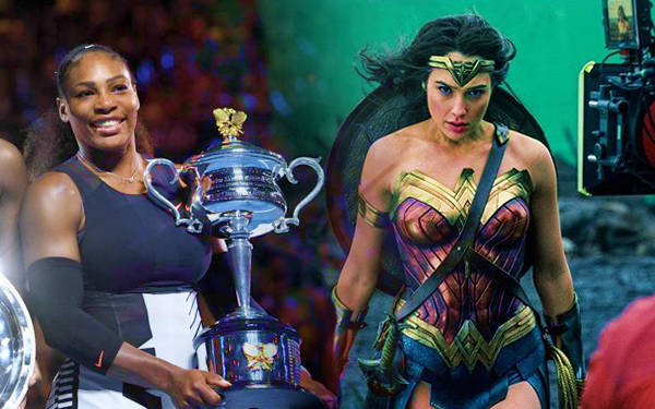 wanita mengandung gal gadot serena williams