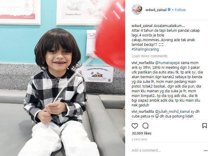 wawa zainal bimbang anak usia 4 tahun belum pandai cakap 2