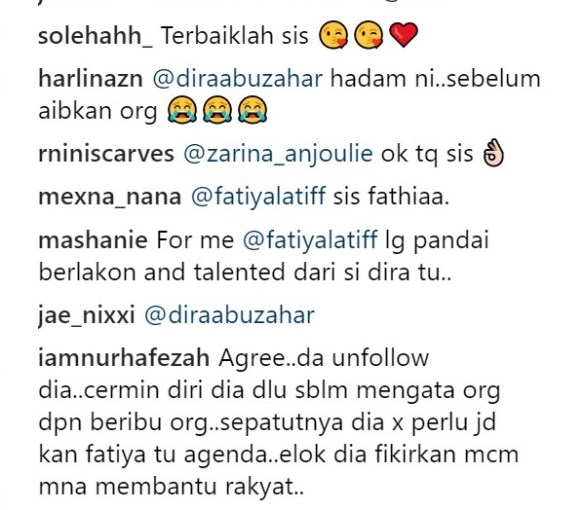 zarina anjoulie buka mulut isu dira abu zahar sound fathia 3