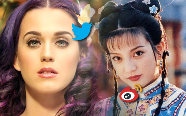 zhao wei katy perry artis china terkenal weibo