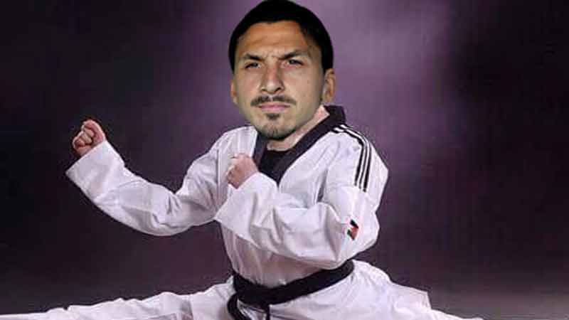 zlatan taekwondo buat split