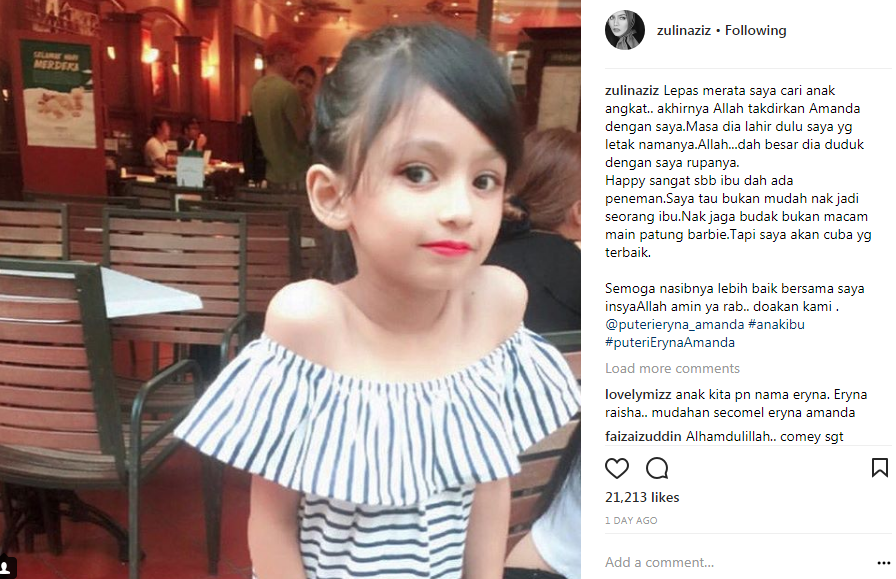 zulin aziz bergelar ibu 2