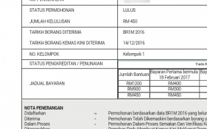 permohonan br1m 2017 untuk pemegang akaun BSN sudah diluluskan