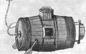 Ciptaan Berbentuk Tong Dram Kayu Ini Merupakan Kapal Selam Pertama di Dunia