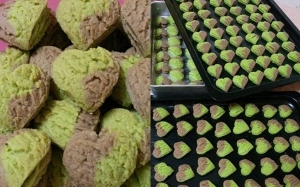 Kuih Biskut Pasir (Biskut Hati) Simple dan Cepat Siap