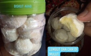 Resepi Biskut Arab Lembut dan Cair di Mulut