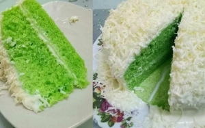 Resepi Kek Kukus Pandan Cheese Leleh