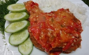 Resepi Sambal Ayam Geprek Versi Kurang Pedas