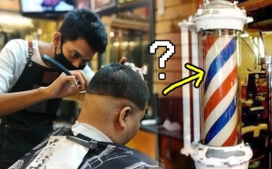 Kenapa Kebanyakan Kedai Gunting Rambut Ada Tanda Lampu Putar Merah Biru?